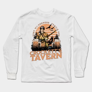 Crockett's Tavern Fort Wilderness Trail's End Orlando Lodge and Resort Distressed Look Long Sleeve T-Shirt